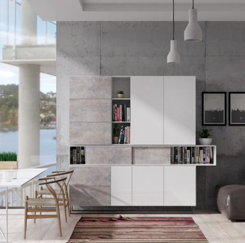 ЛДСП Цемент классический матовый Lamarty 2750х1830х26 мм